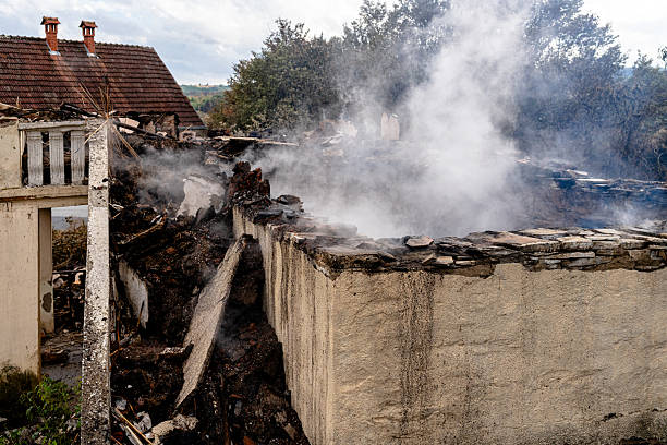 Professional Fire Damage Restoration technician working in New Market, VA